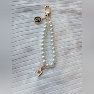 Faux Pearl keychain